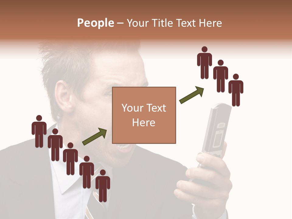 Dressed Aggressive Handsome PowerPoint Template