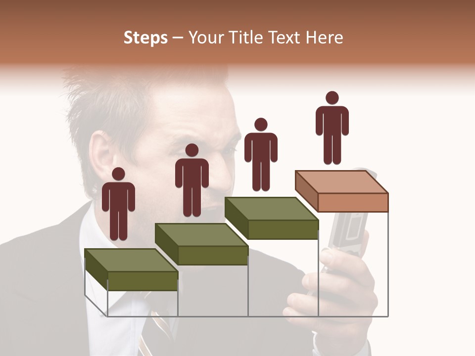 Dressed Aggressive Handsome PowerPoint Template