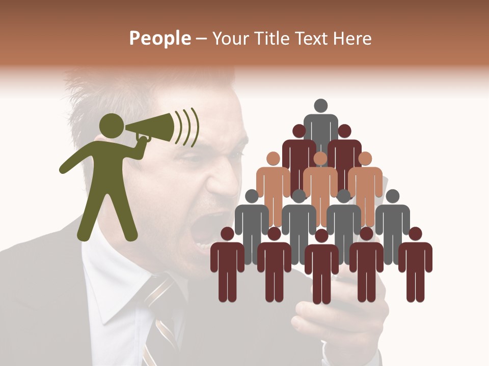 Dressed Aggressive Handsome PowerPoint Template