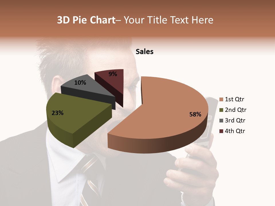 Dressed Aggressive Handsome PowerPoint Template