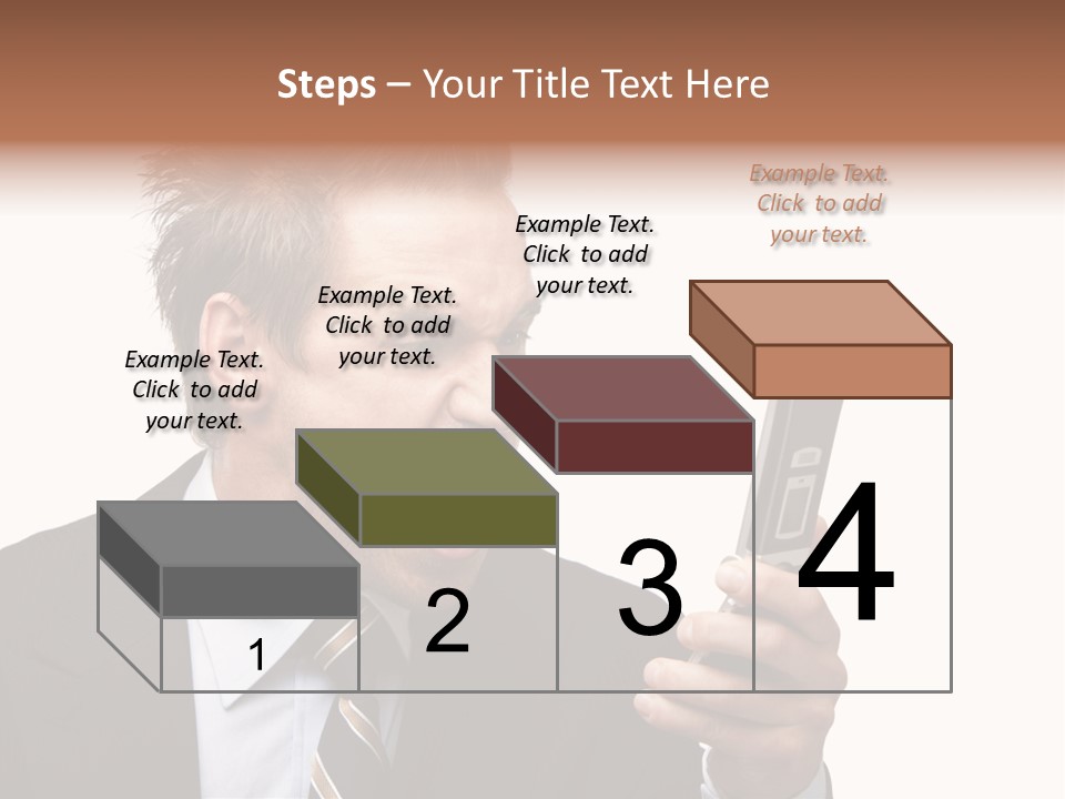 Dressed Aggressive Handsome PowerPoint Template