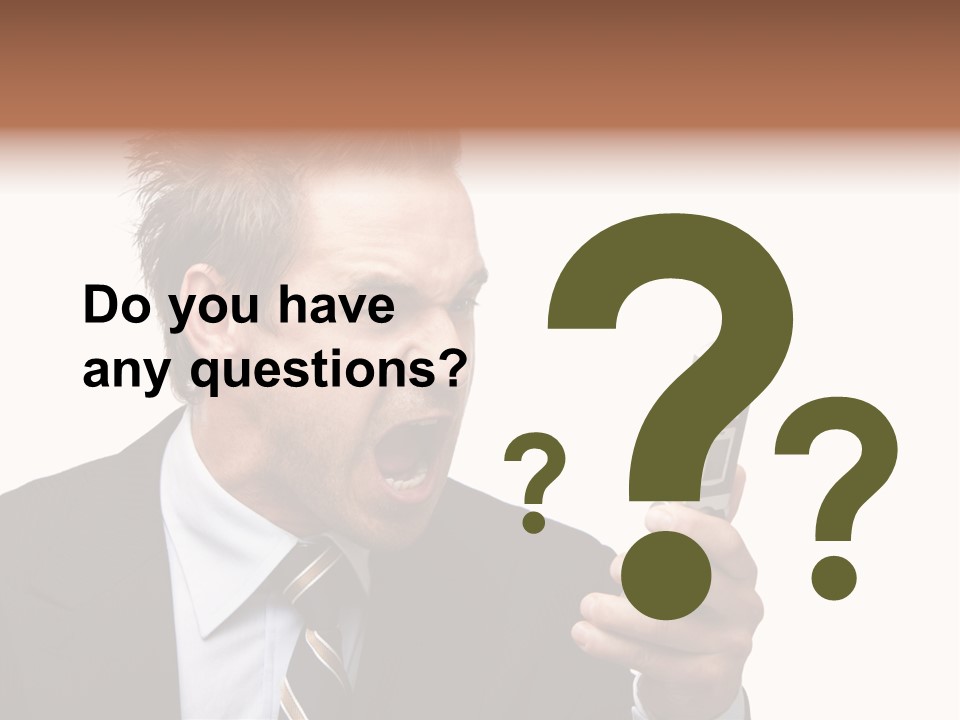 Dressed Aggressive Handsome PowerPoint Template