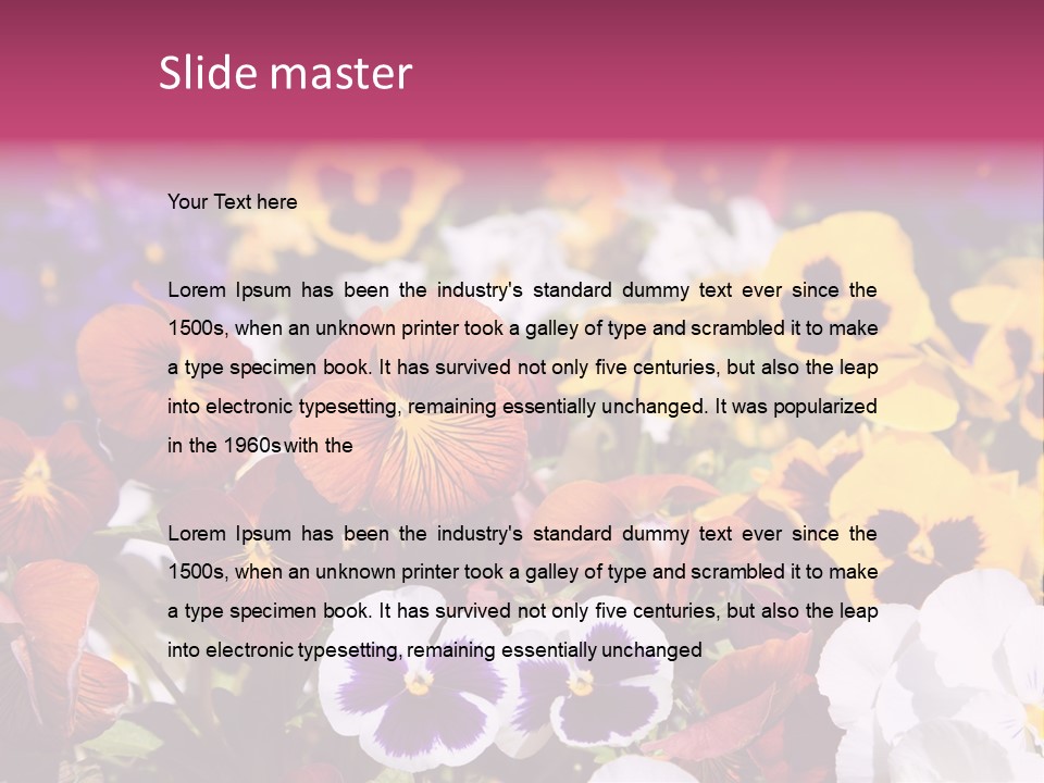 Plant Colored Gardening PowerPoint Template