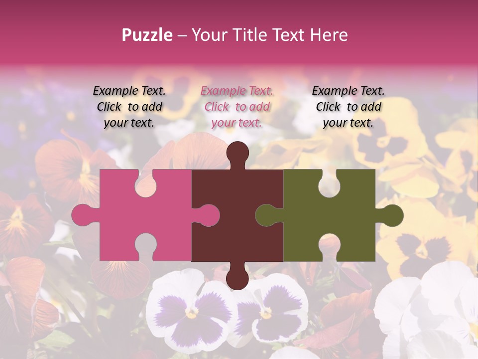 Plant Colored Gardening PowerPoint Template