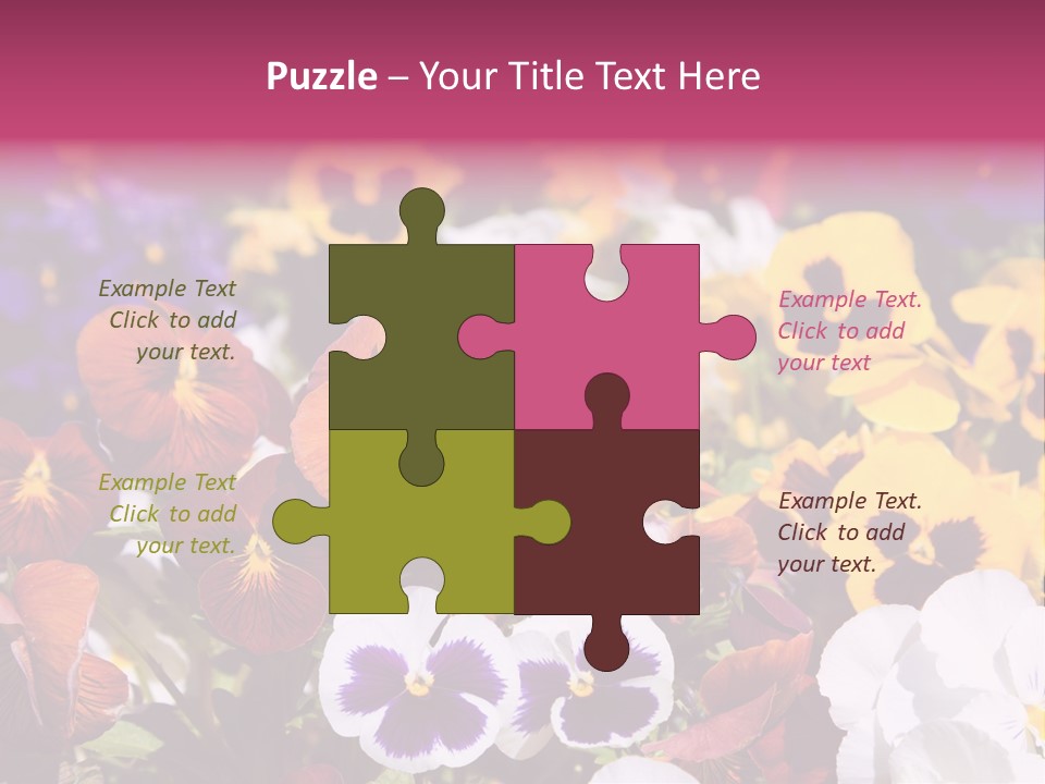 Plant Colored Gardening PowerPoint Template