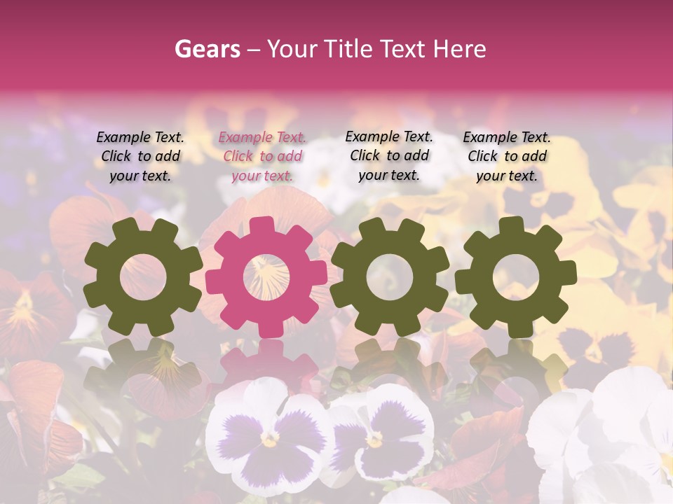 Plant Colored Gardening PowerPoint Template