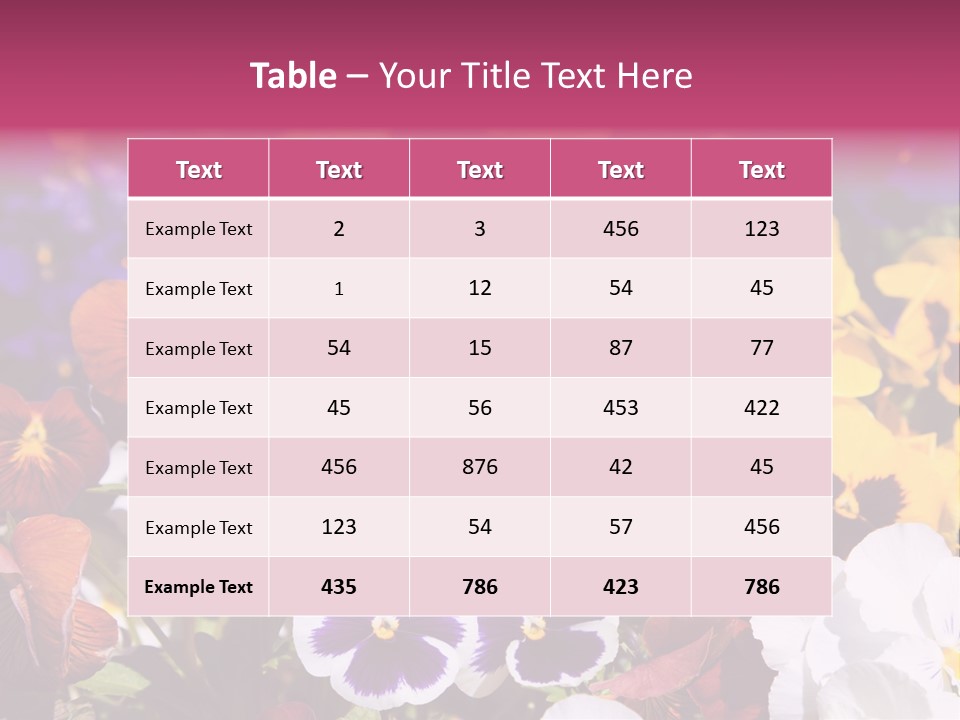 Plant Colored Gardening PowerPoint Template