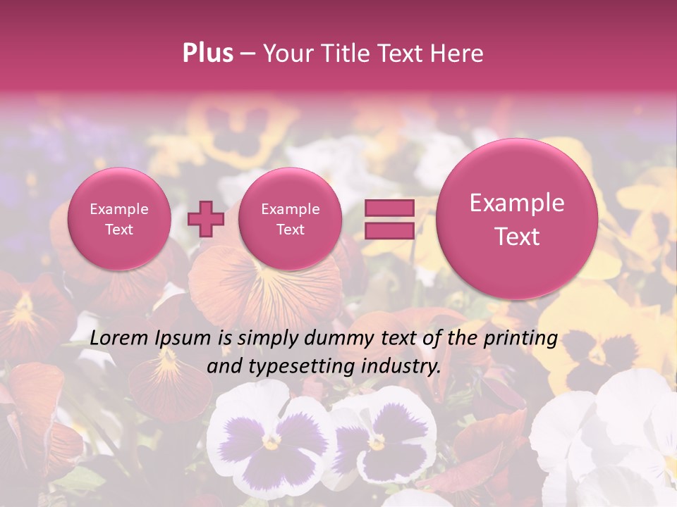 Plant Colored Gardening PowerPoint Template