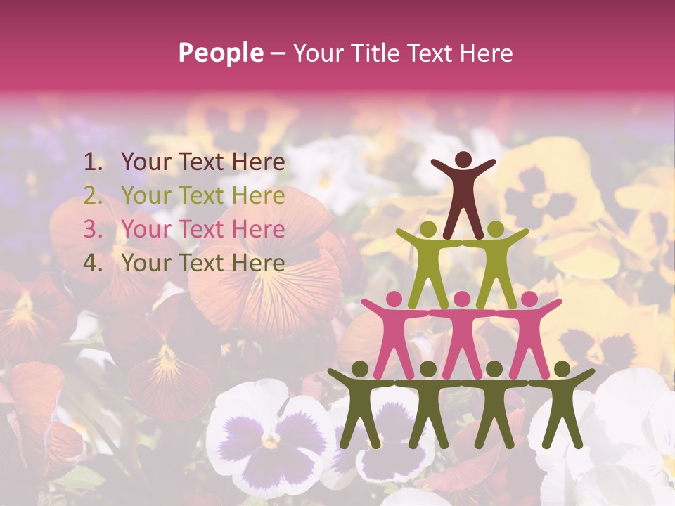 Plant Colored Gardening PowerPoint Template