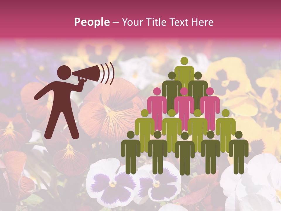 Plant Colored Gardening PowerPoint Template