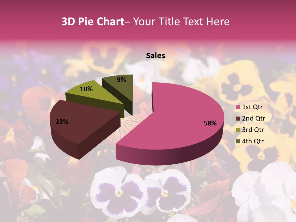 Plant Colored Gardening PowerPoint Template