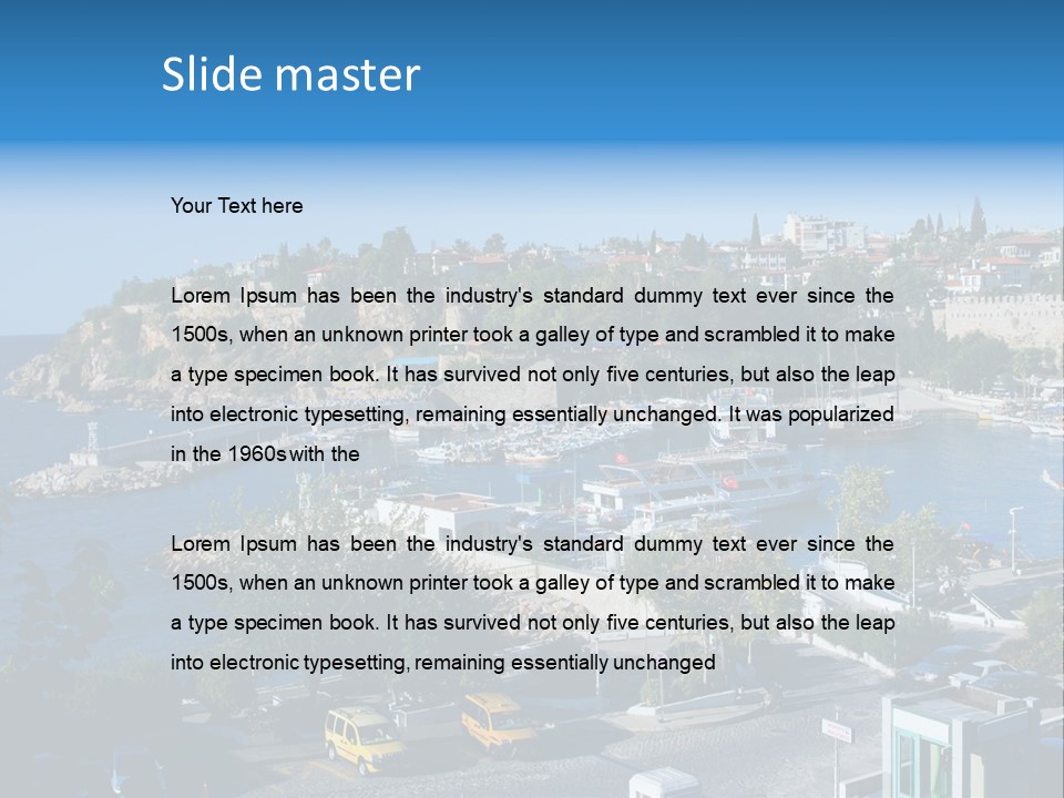 Tourist Traditional Marina PowerPoint Template