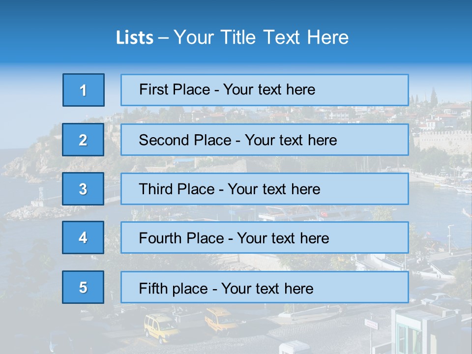 Tourist Traditional Marina PowerPoint Template