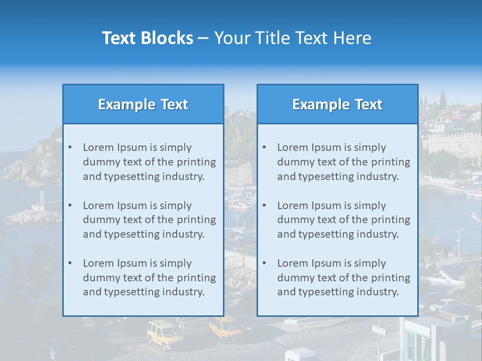 Tourist Traditional Marina PowerPoint Template