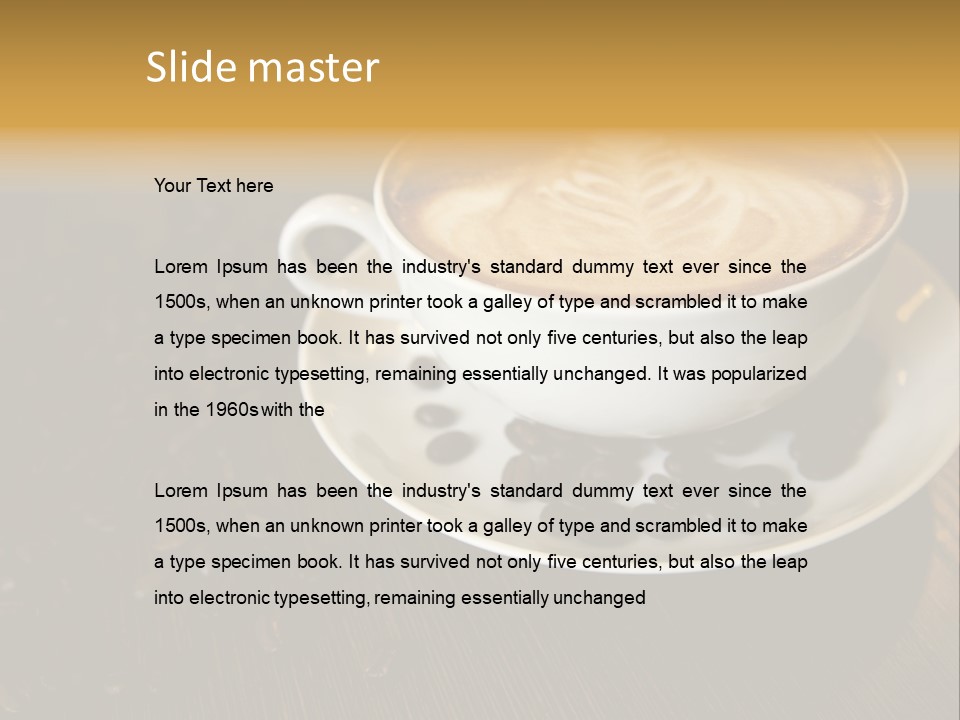 Swirl Table Breakfast PowerPoint Template