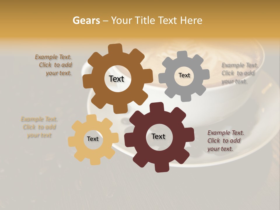 Swirl Table Breakfast PowerPoint Template