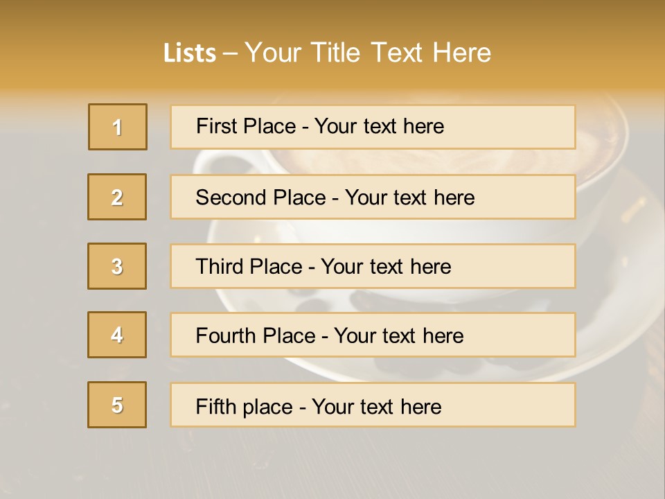 Swirl Table Breakfast PowerPoint Template