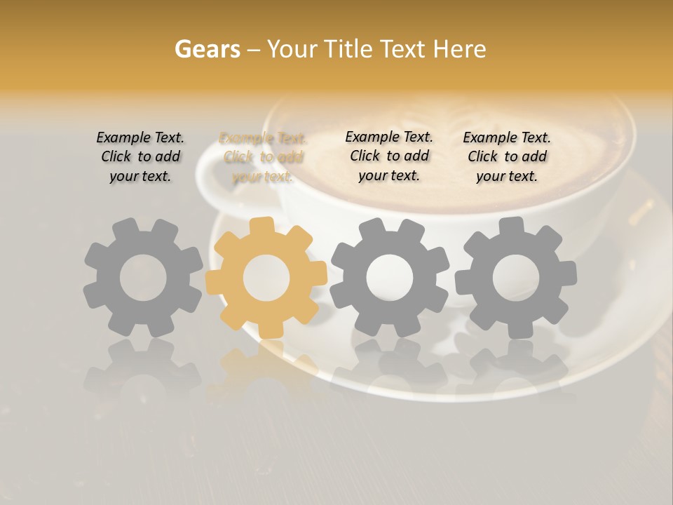 Swirl Table Breakfast PowerPoint Template