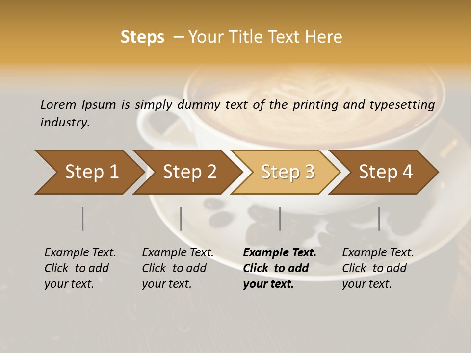 Swirl Table Breakfast PowerPoint Template