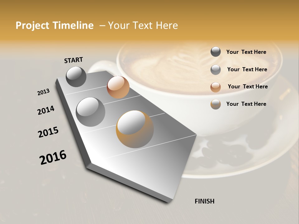 Swirl Table Breakfast PowerPoint Template