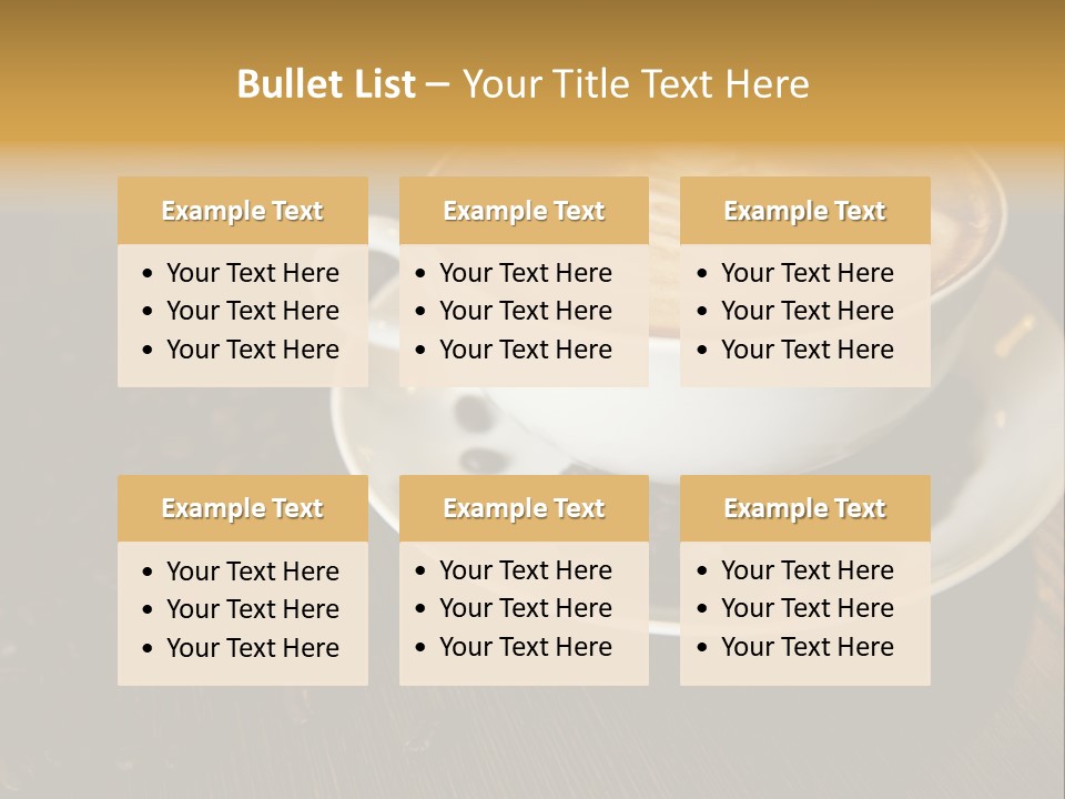 Swirl Table Breakfast PowerPoint Template