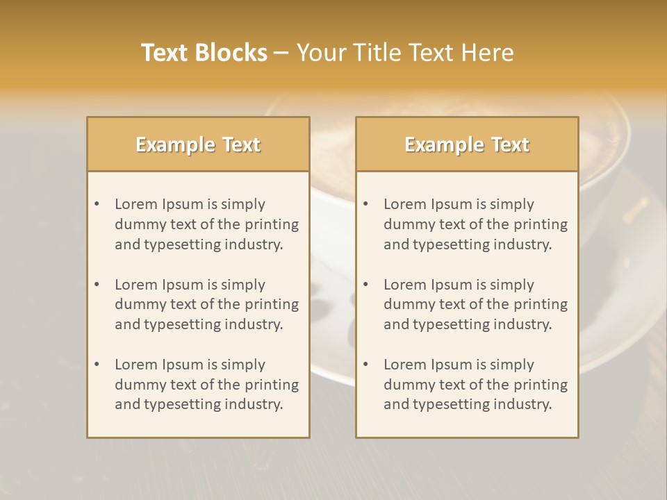 Swirl Table Breakfast PowerPoint Template
