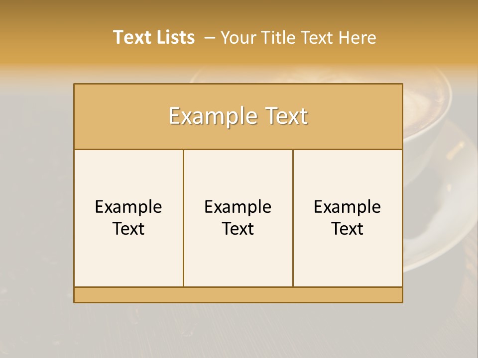 Swirl Table Breakfast PowerPoint Template