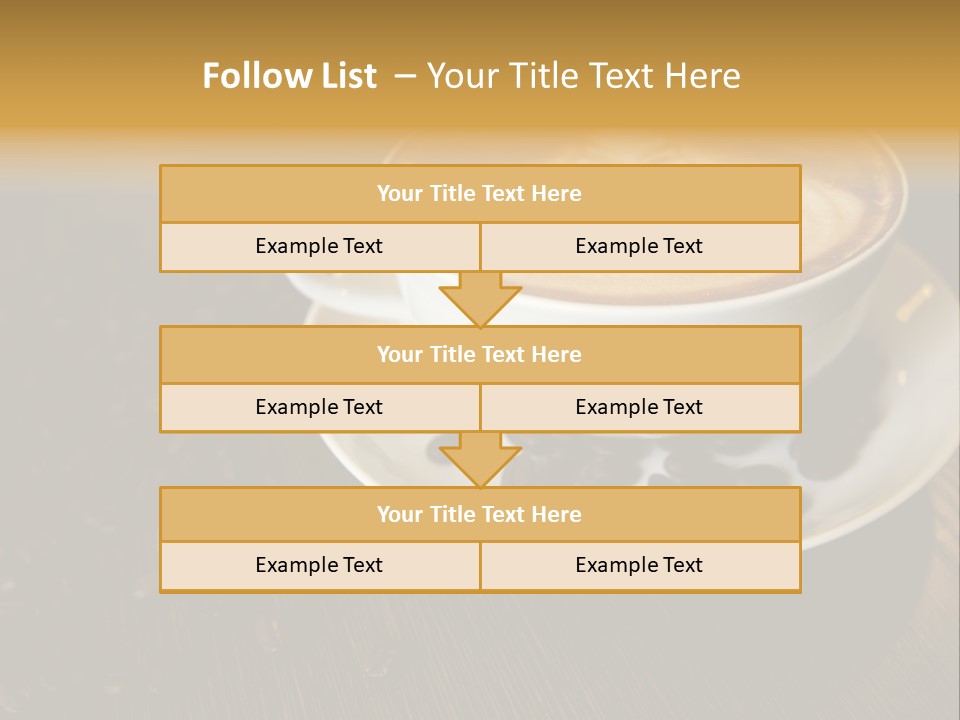 Swirl Table Breakfast PowerPoint Template