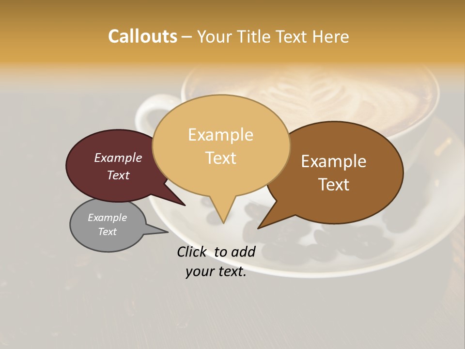 Swirl Table Breakfast PowerPoint Template
