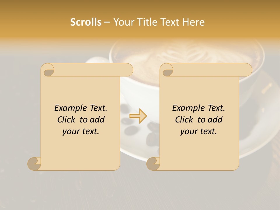 Swirl Table Breakfast PowerPoint Template