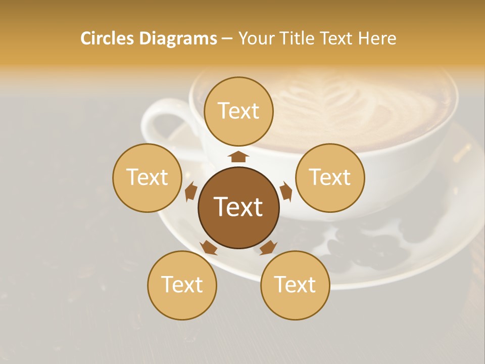Swirl Table Breakfast PowerPoint Template