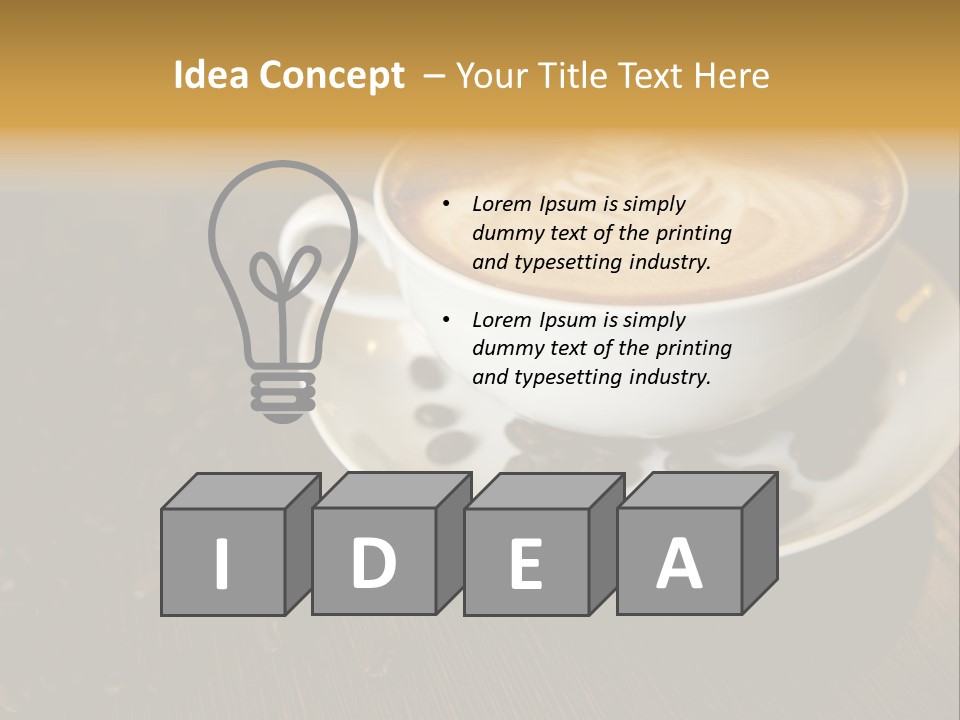 Swirl Table Breakfast PowerPoint Template