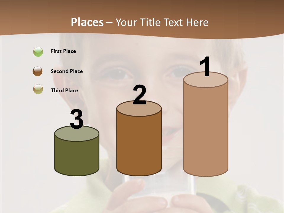 Nutrition Kid Milk Pure PowerPoint Template