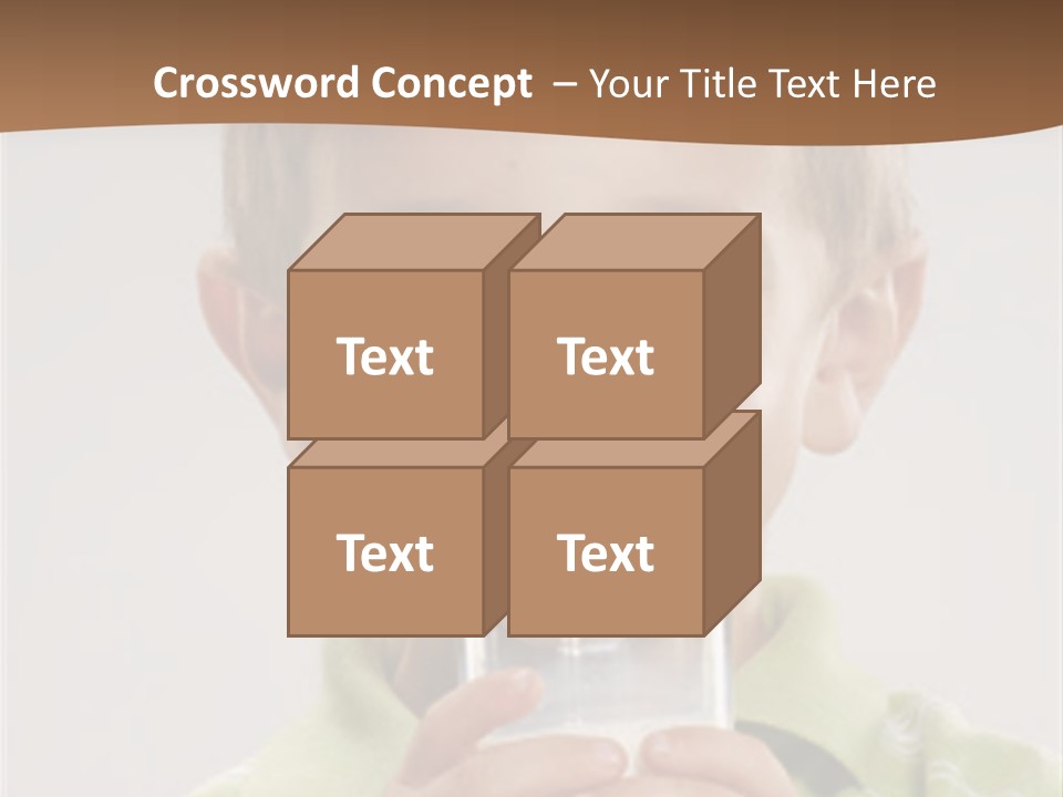 Nutrition Kid Milk Pure PowerPoint Template