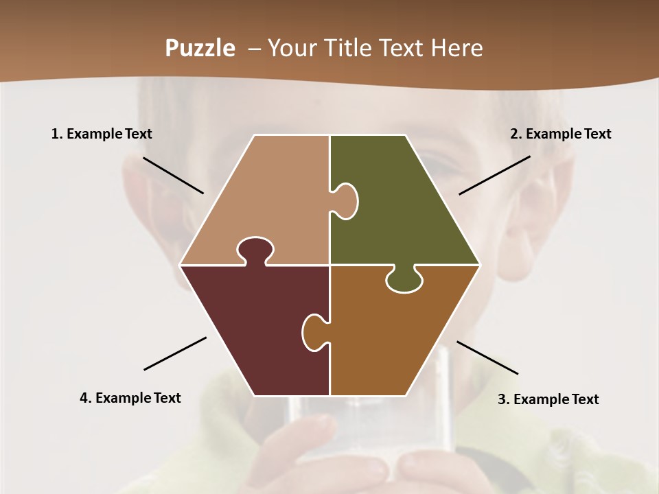 Nutrition Kid Milk Pure PowerPoint Template