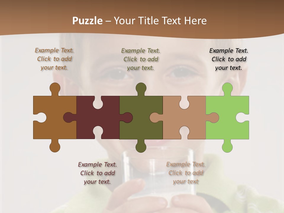 Nutrition Kid Milk Pure PowerPoint Template