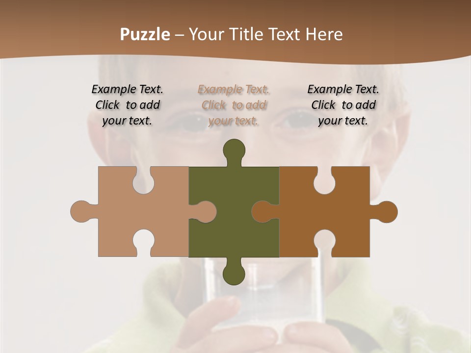 Nutrition Kid Milk Pure PowerPoint Template