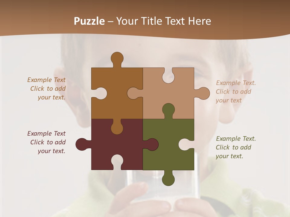 Nutrition Kid Milk Pure PowerPoint Template