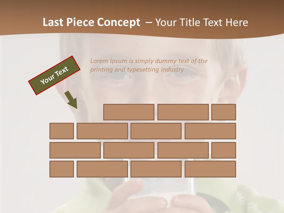 Nutrition Kid Milk Pure PowerPoint Template