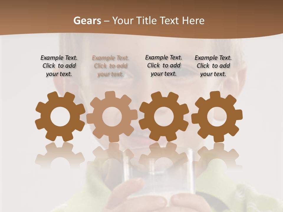 Nutrition Kid Milk Pure PowerPoint Template