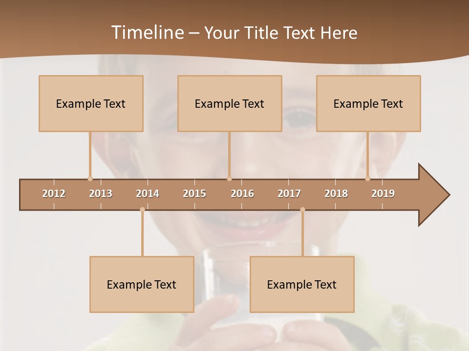 Nutrition Kid Milk Pure PowerPoint Template