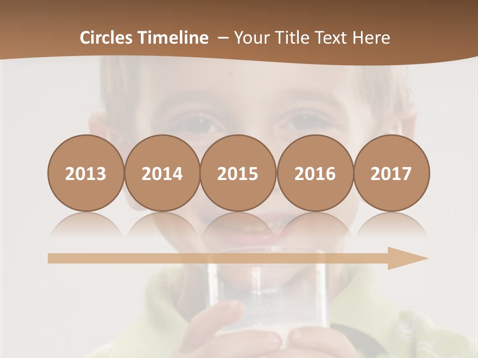 Nutrition Kid Milk Pure PowerPoint Template