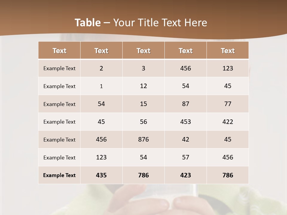 Nutrition Kid Milk Pure PowerPoint Template