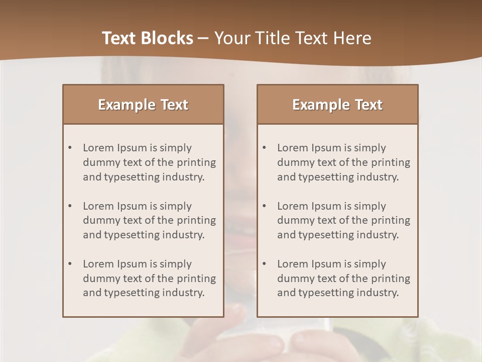 Nutrition Kid Milk Pure PowerPoint Template