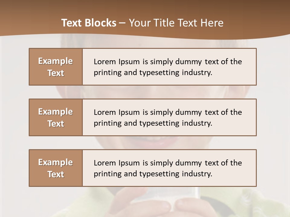 Nutrition Kid Milk Pure PowerPoint Template