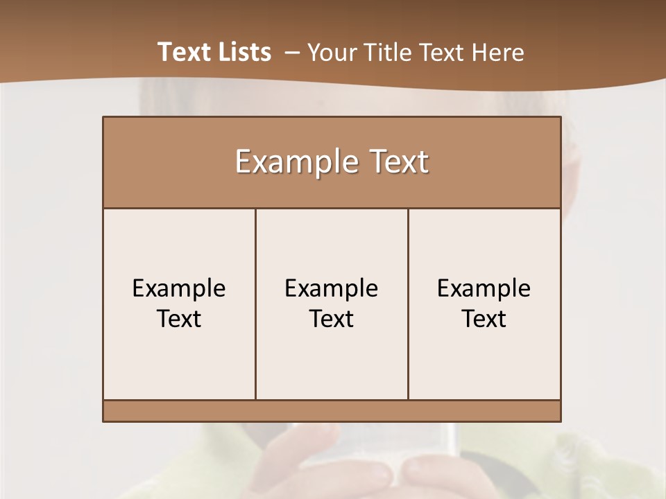 Nutrition Kid Milk Pure PowerPoint Template