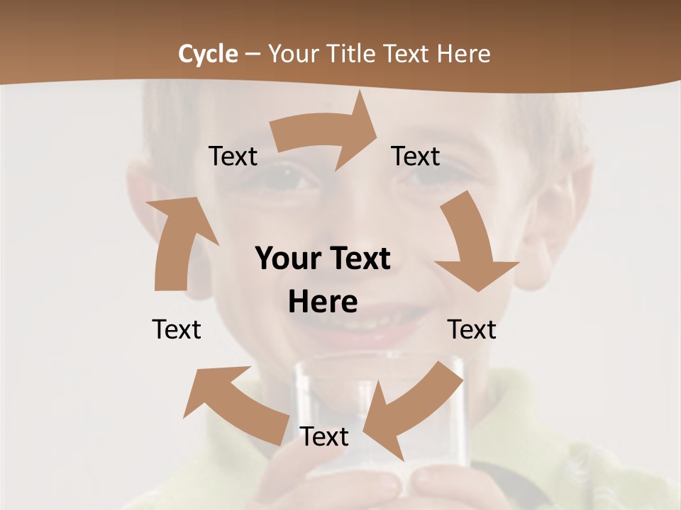 Nutrition Kid Milk Pure PowerPoint Template