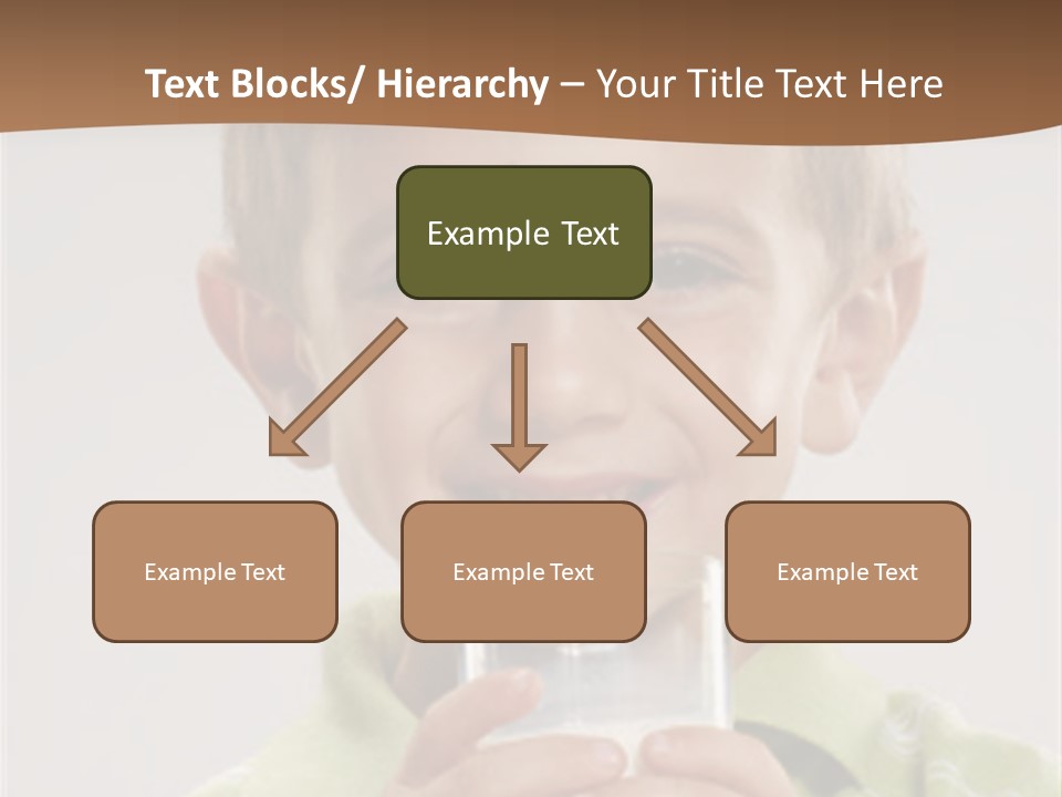 Nutrition Kid Milk Pure PowerPoint Template