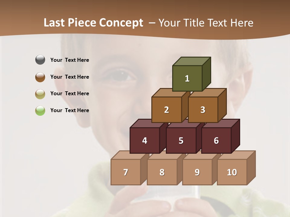 Nutrition Kid Milk Pure PowerPoint Template