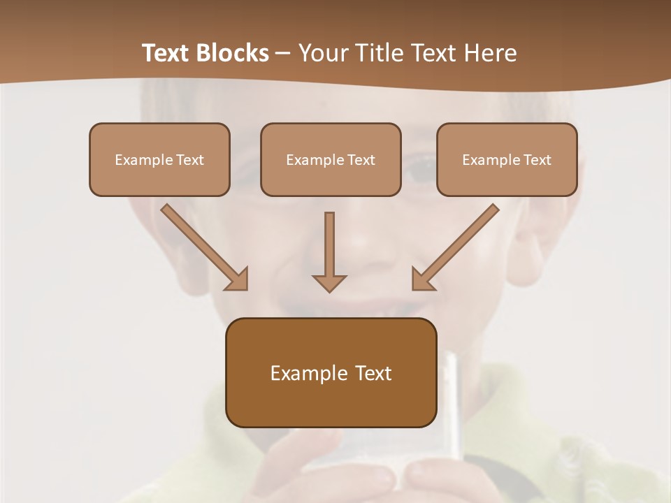 Nutrition Kid Milk Pure PowerPoint Template
